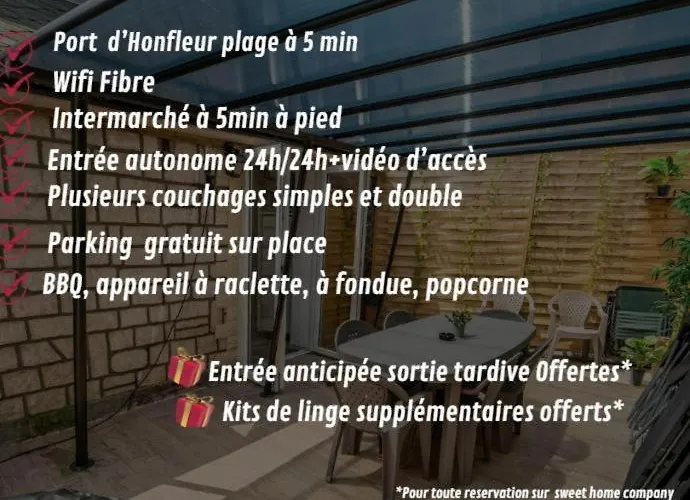 Apartment Le Spacieux Honfleur Plage 10Min Honfleur